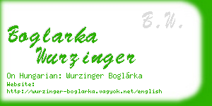 boglarka wurzinger business card